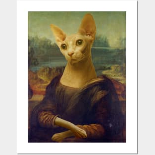 Mona Lisa Sphynx Cat - Gioconda Sphynx Cat - Pet Gift Posters and Art